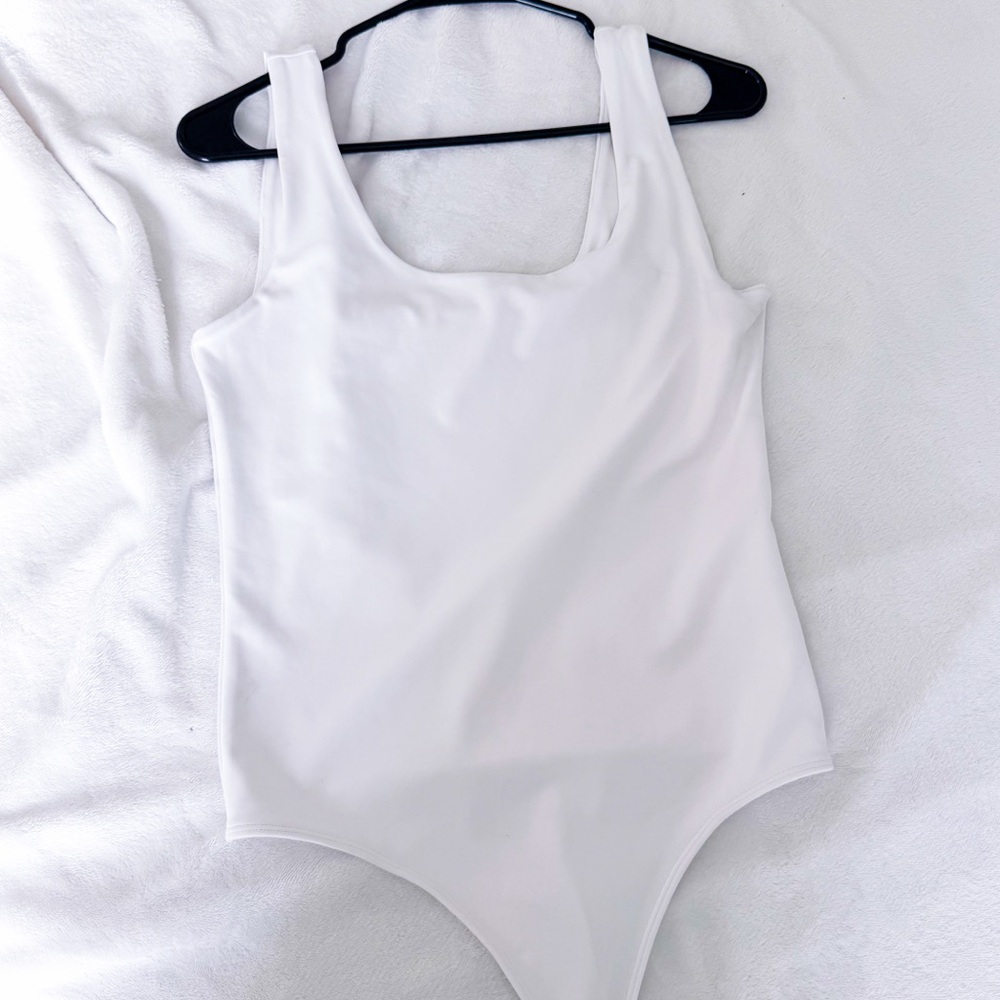 Express Body Contour White One-Piece Bodysuit
